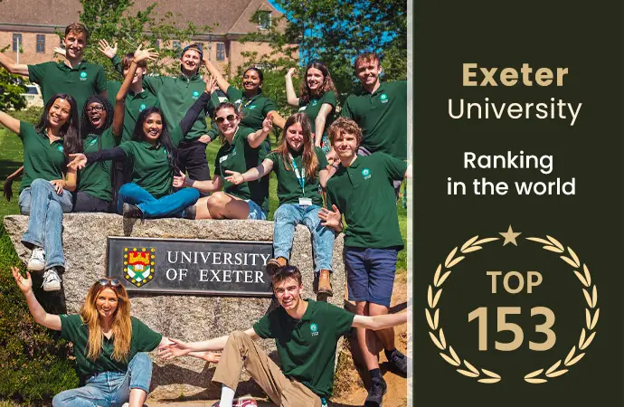 QS ranking of the University of Exeter